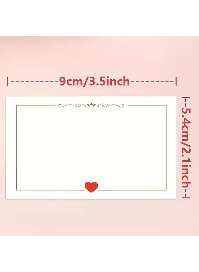 Lucky Clover Greeting Card Set 20pcs Heart Shaped Minimalist Cards For All Occasions - Image 2